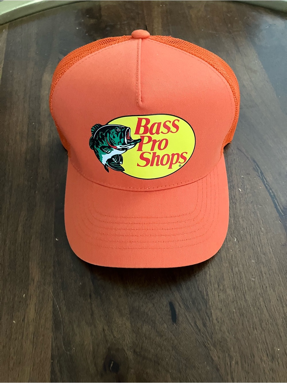 Bass Pro Shops Orange Fish Trucker Hat Cap SnapBack Mesh Back One Size Unisex